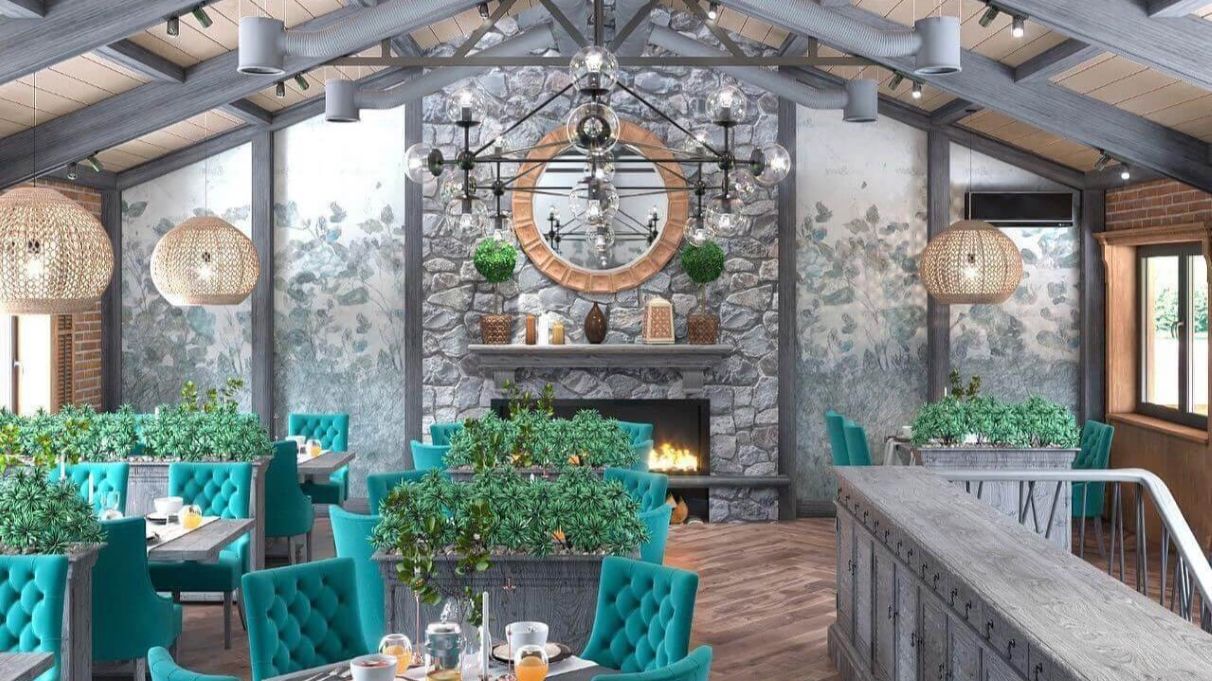 The VIP room of Park Land restaurant for private events and intimate dinners, event agency in Kyiv.